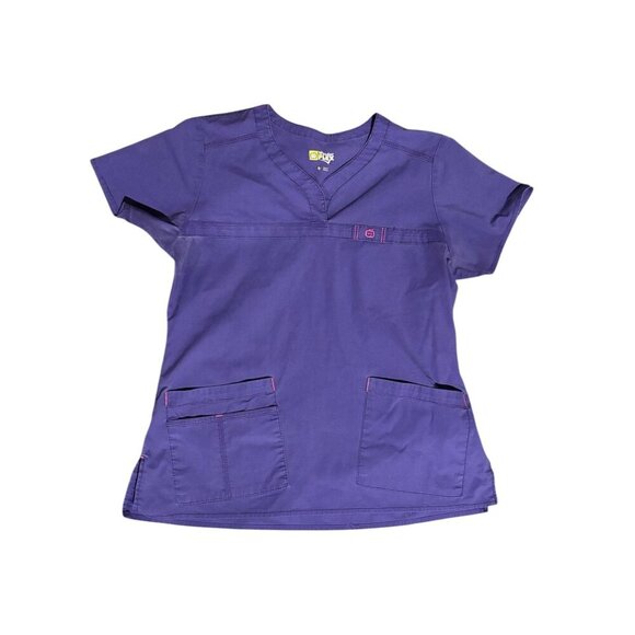 Wonder Wink Wonder Flex Women's Purple & Pink Scrub Top - Picture 3 of 7